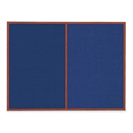 United Visual Products Sliding Door Indoor Enclosed Corkboard, 3 UV9000ACS-SATIN-DRKSPR